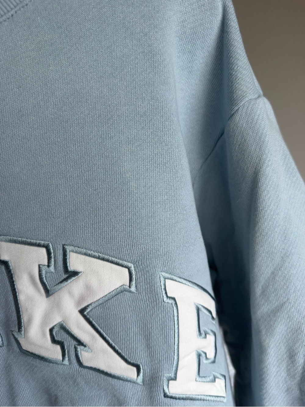 Parker Light Blue Lettered Crewneck Sweatshirt - Picture 4 of 6
